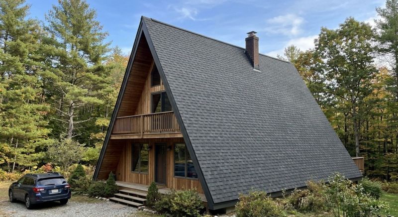 A Frame Roof Installation in Garrett County, MD
