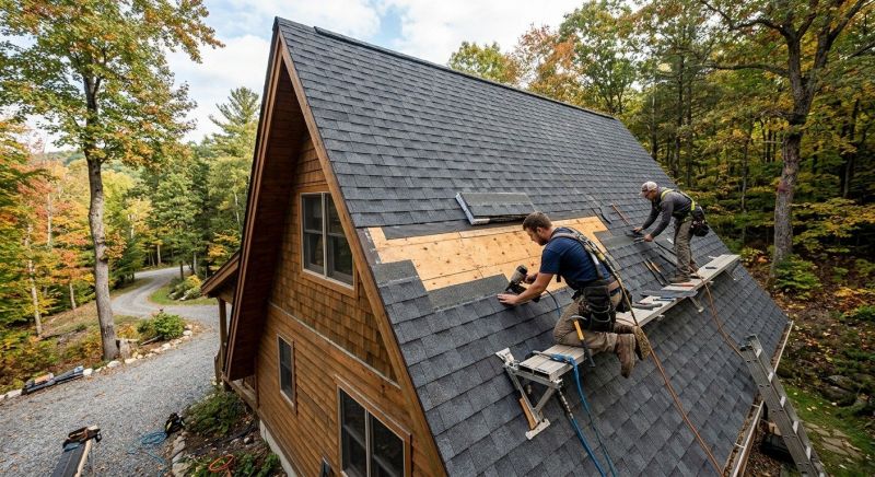 A Frame Roof Repair in Garrett County, MD
