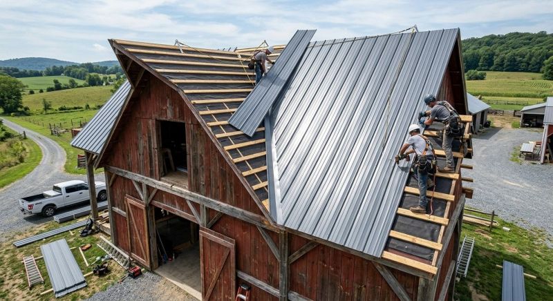 Barn Roof Installation in Garrett County, MD