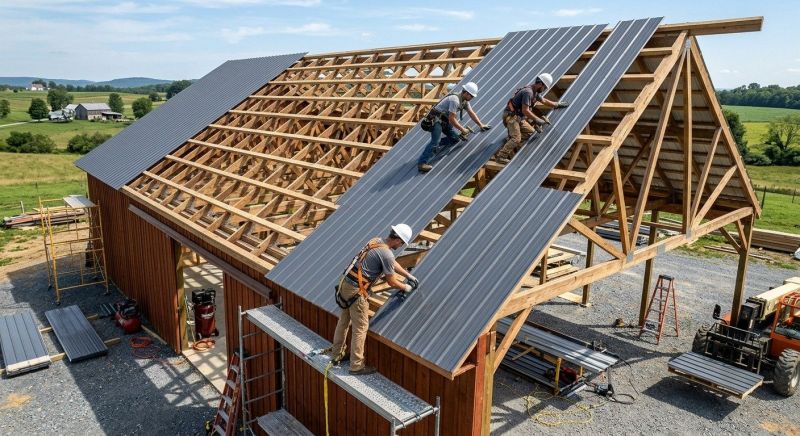 Barn Roof Installation in Garrett County, MD