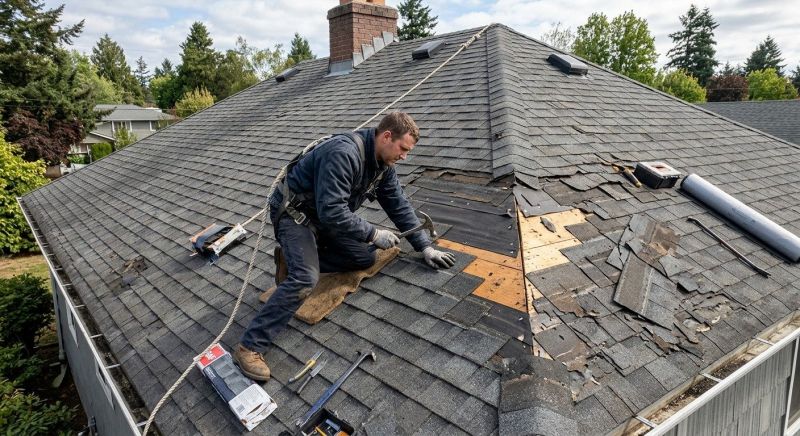 Damaged Roof Repair in Davis, WV