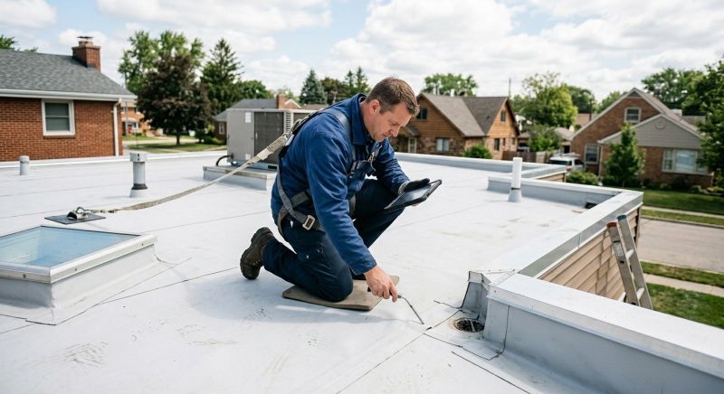 Flat Roof Inspection in Garrett County, MD