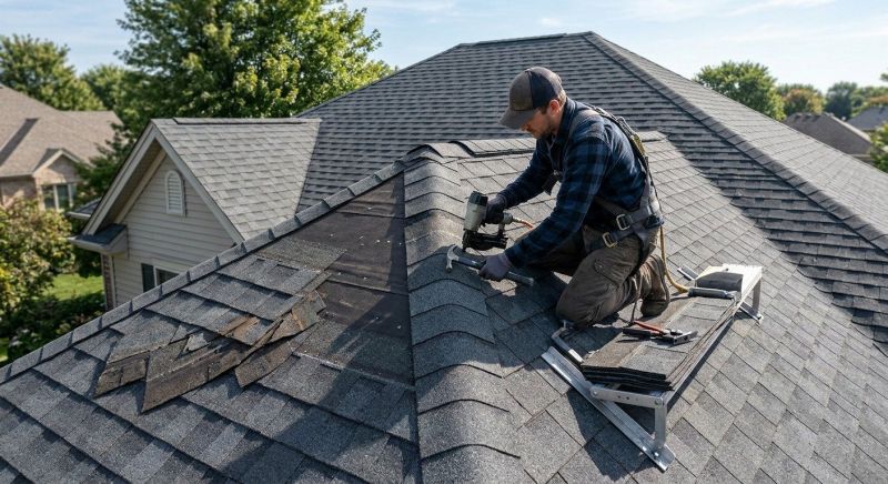 Hip Roof Shingle Repair in Garrett County, MD