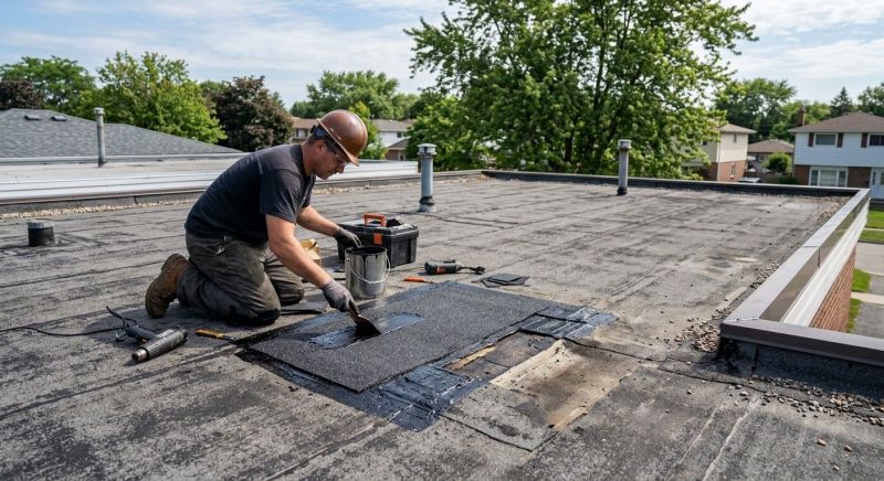 Rubber Roof Repair in Swanton, MD