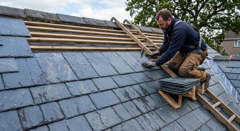 Slate Roof Construction in Accident, MD