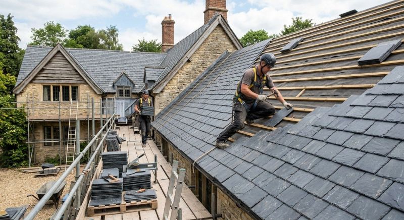 Slate Roof Installation in Garrett County, MD