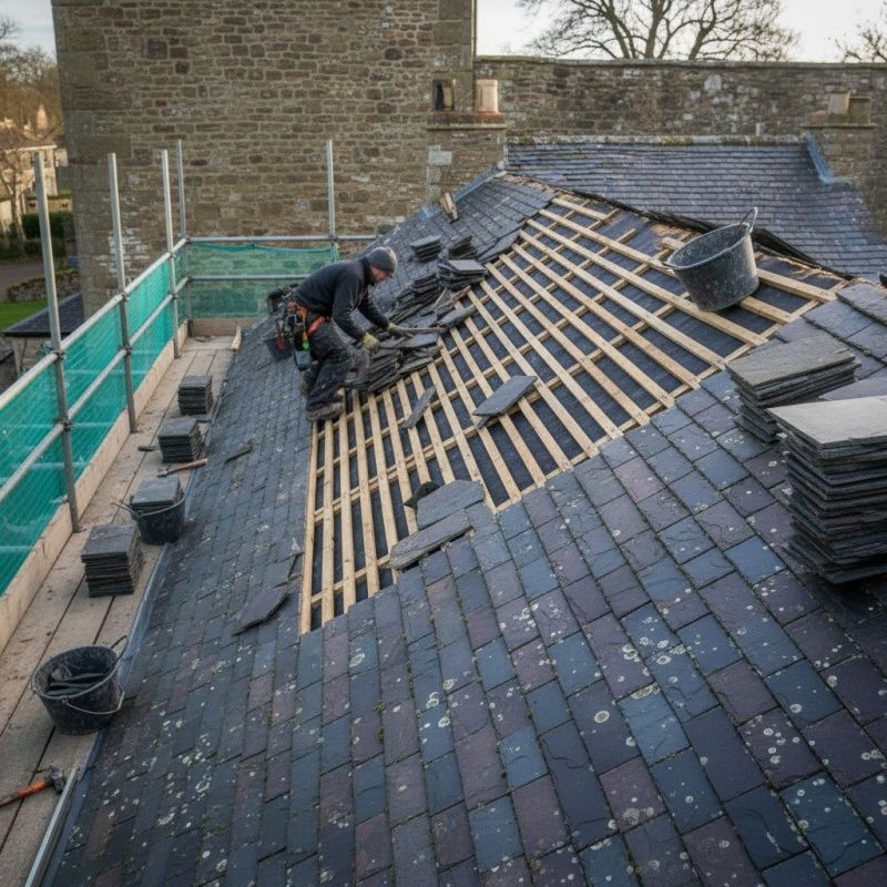 Slate Roof Replacement in Davis, WV