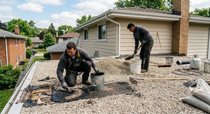 Tar And Gravel Roof Repair in Garrett County, MD