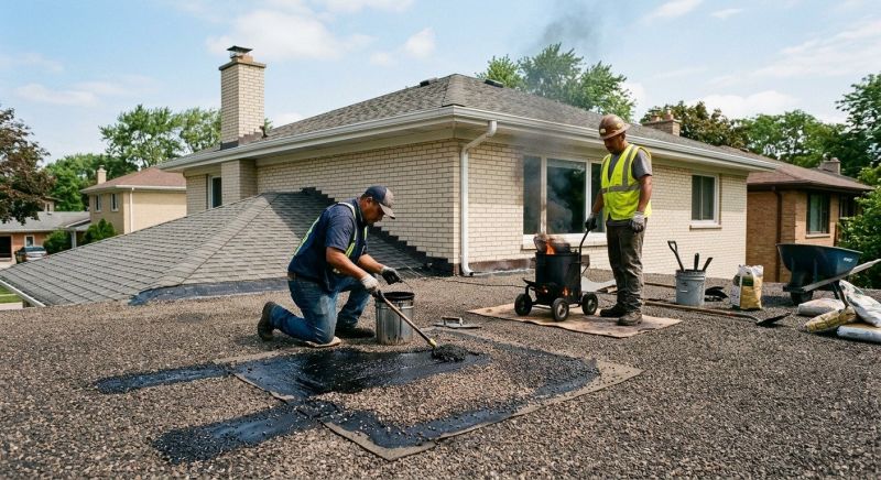 Tar And Gravel Roof Repair in Oakland, MD