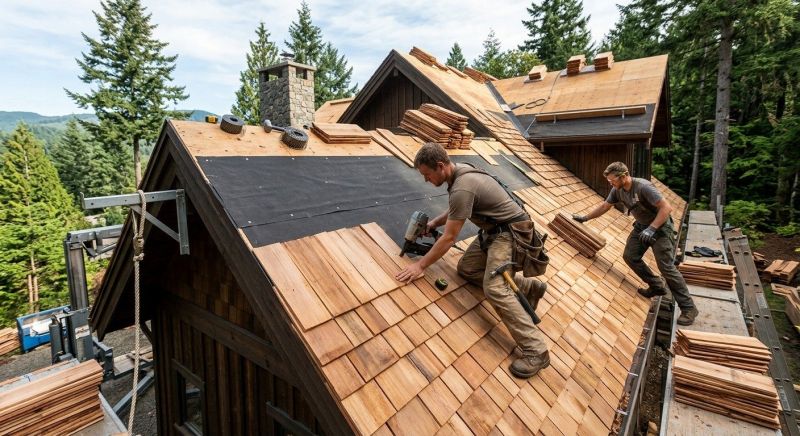 Wood Roofing Installation in Davis, WV