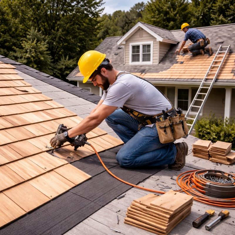 Wood Roofing Installation in Friendsville, MD